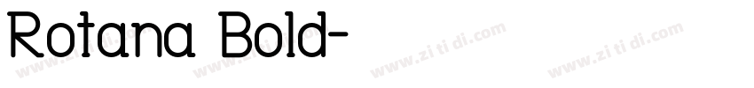 Rotana Bold字体转换